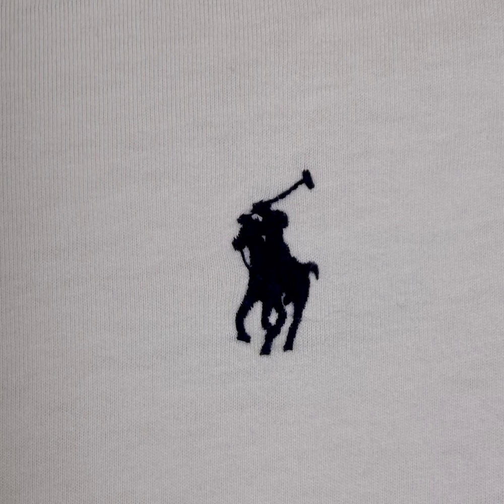Polo Ralph Lauren T-Shirt Mens M White Classic Pony Logo Loungewear Athleisure - Picture 4 of 12